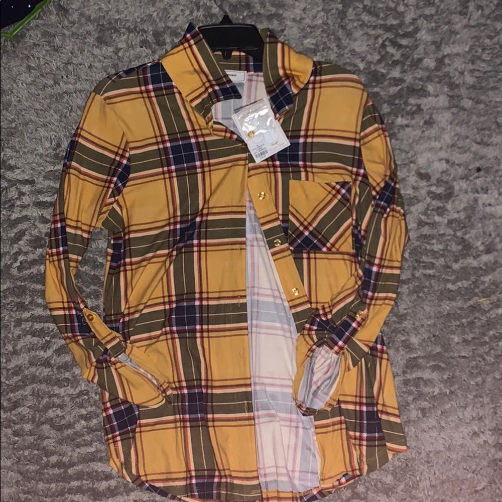 Brand new yellow flannel